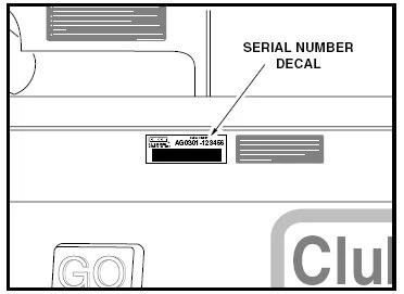 Club Car DS serial number identification guide